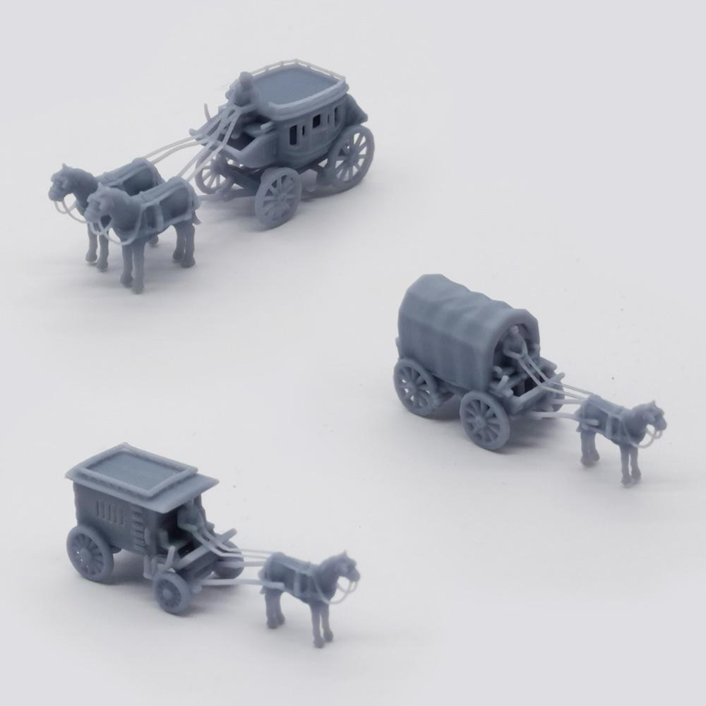 Outland models old west kutschen-/wagen-set, 1:160 n- teiliges landschaftsfahrzeug