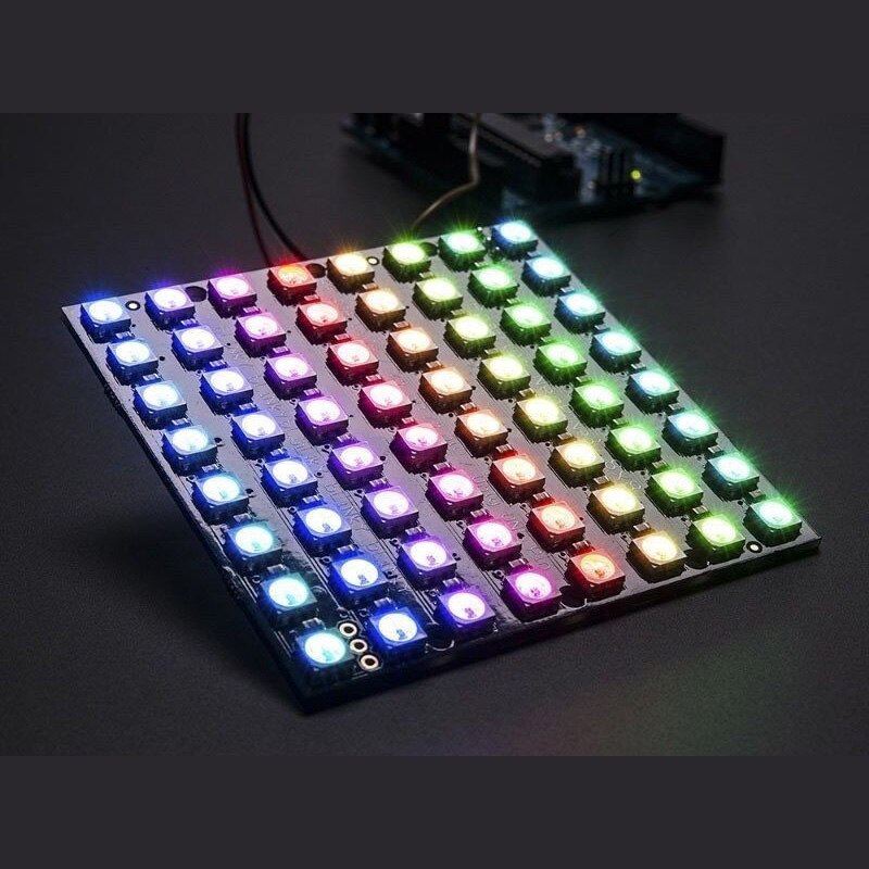 8x8 64 LED Matrix WS2812 LED 5050 RGB Full-Color Driver Board For Arduino