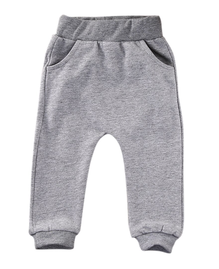 Peuter baby kinderen baby jongen meisje lange broek broek leggings onderkant 0-2y: Grijs / 6m