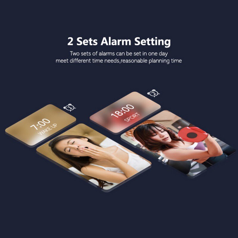 LED Digital Alarm Clocks For Bedrooms Bedside With Snooze Digital Clock For Heavy Sleepers Dual Clock With USB Charger -