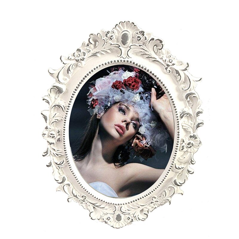 Resin Crafts Rose Flower Photo Frames European Nordic Ornaments Phase Frame Home Decoration