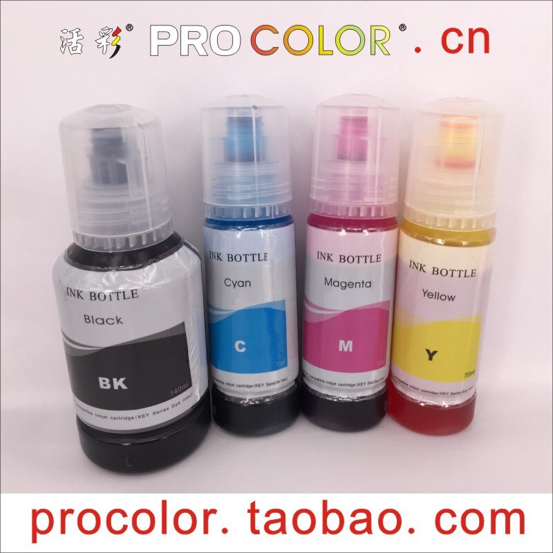 T 102 502 T502 EcoTank CISS Dye ink refill kit For Epson ET-2700 ET-2750 ET-3700 ET-3750 ET-4750 ET 2700 2750 3700 3750 printer: BK Pigment-CMY-DYE