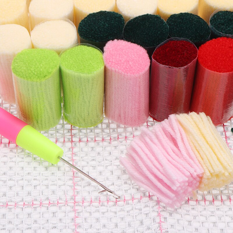 Decoratieve Bloem Tapijt Haken Kit Diy Kussen Tapijt Bloem Klink Haak Tapijt Kit Handwerken Haken Borduren