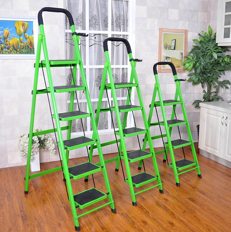 Last one cheap Fishing Chair Beach Step Stool Rescuing Ladder 5kg home Portable Steel Collapsed Home Furniture 3 Steps Ladder