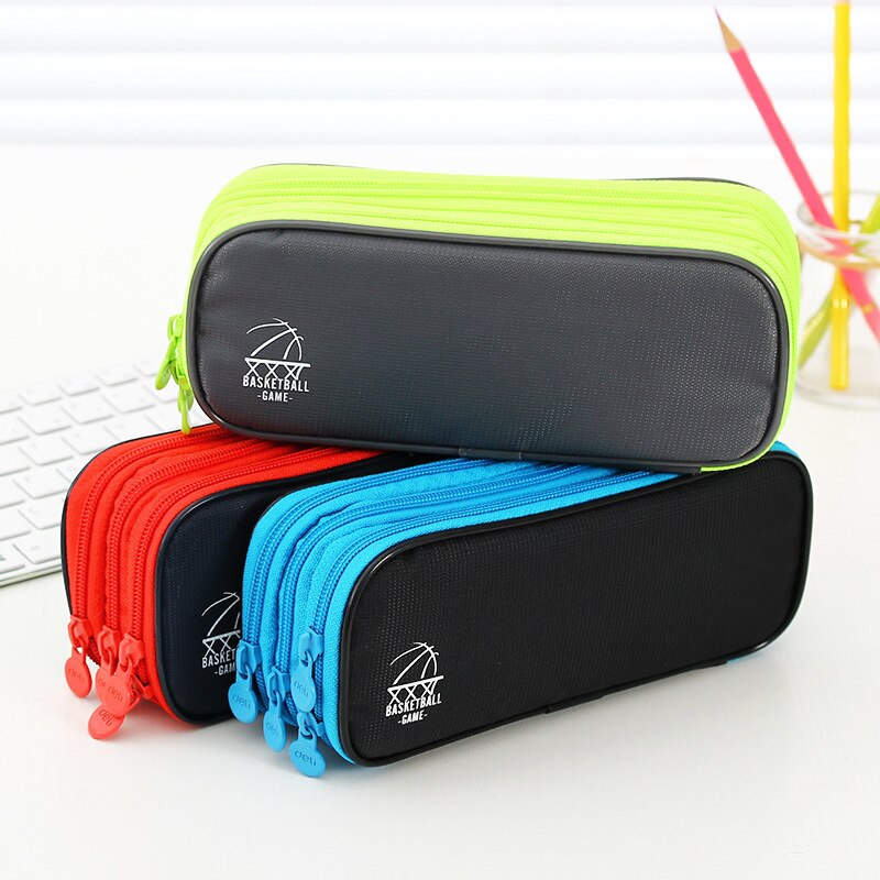 Mode 3 Layer Grote Capaciteit Etui Kinderen Student Potlood Tas Kantoor Schoolbenodigdheden Kinderen Briefpapier