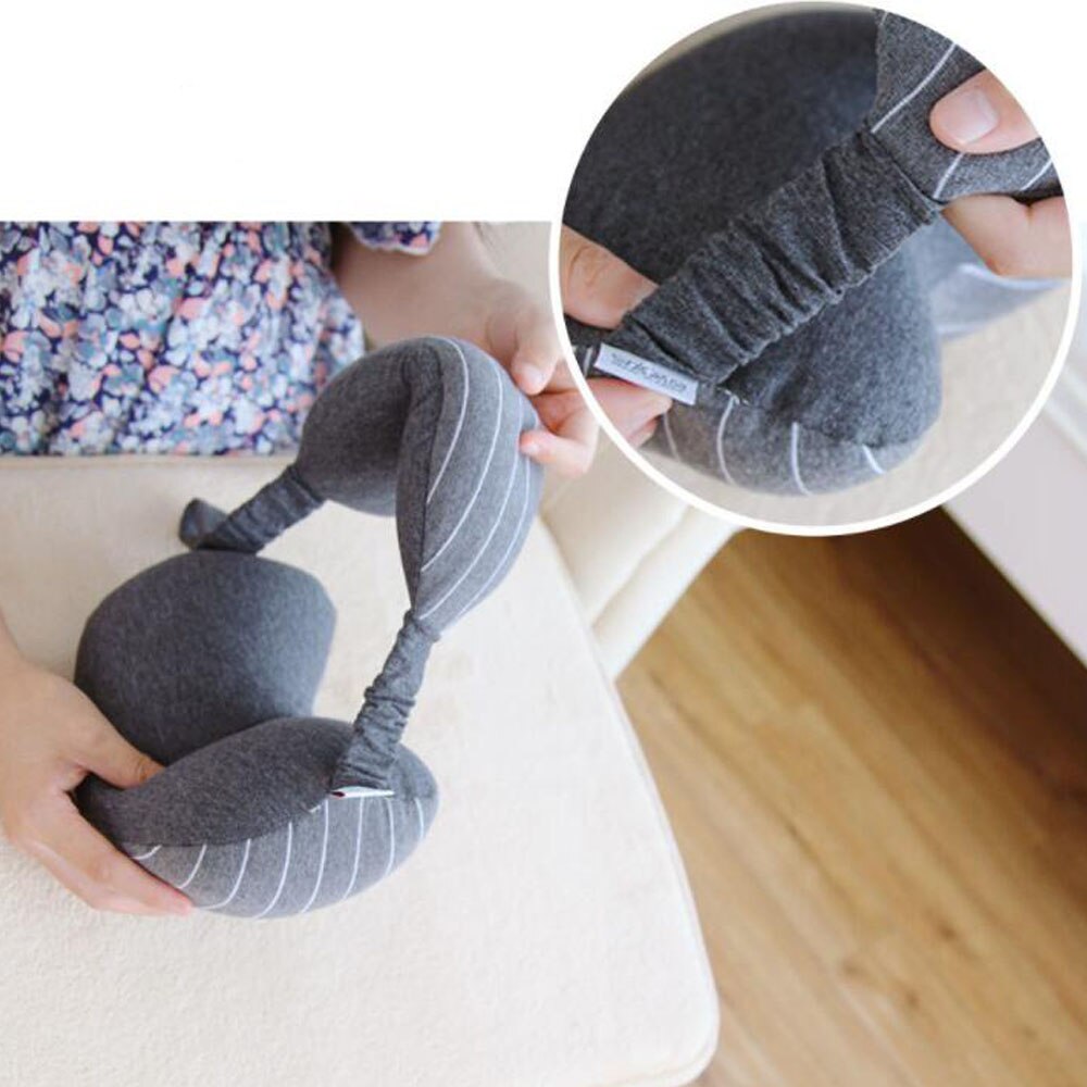 2 In 1 Multi-Functionele Reizen U-Vormige Hals Kussen Met Slapen Schaduw Oogmasker Blinddoek Office Home dutje Zacht Kussen