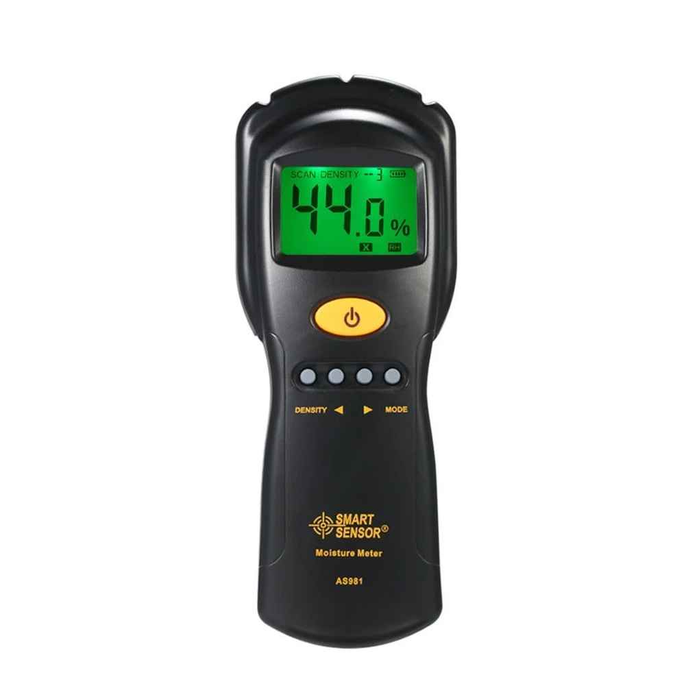 SENSOR inteligente AS981, medidor de humedad de madera, LCD inductivo, Digital, Mini Detector de humedad de madera, rango de prueba 2-70%: Default Title