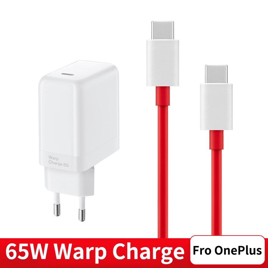 Originele Oneplus 8 T Warp Lading 65 Power Adapter Wit Eu Ons Uk Quick Charger 65W Type C type C Kabel Een Plus 9 8 T 8 Pro 7T