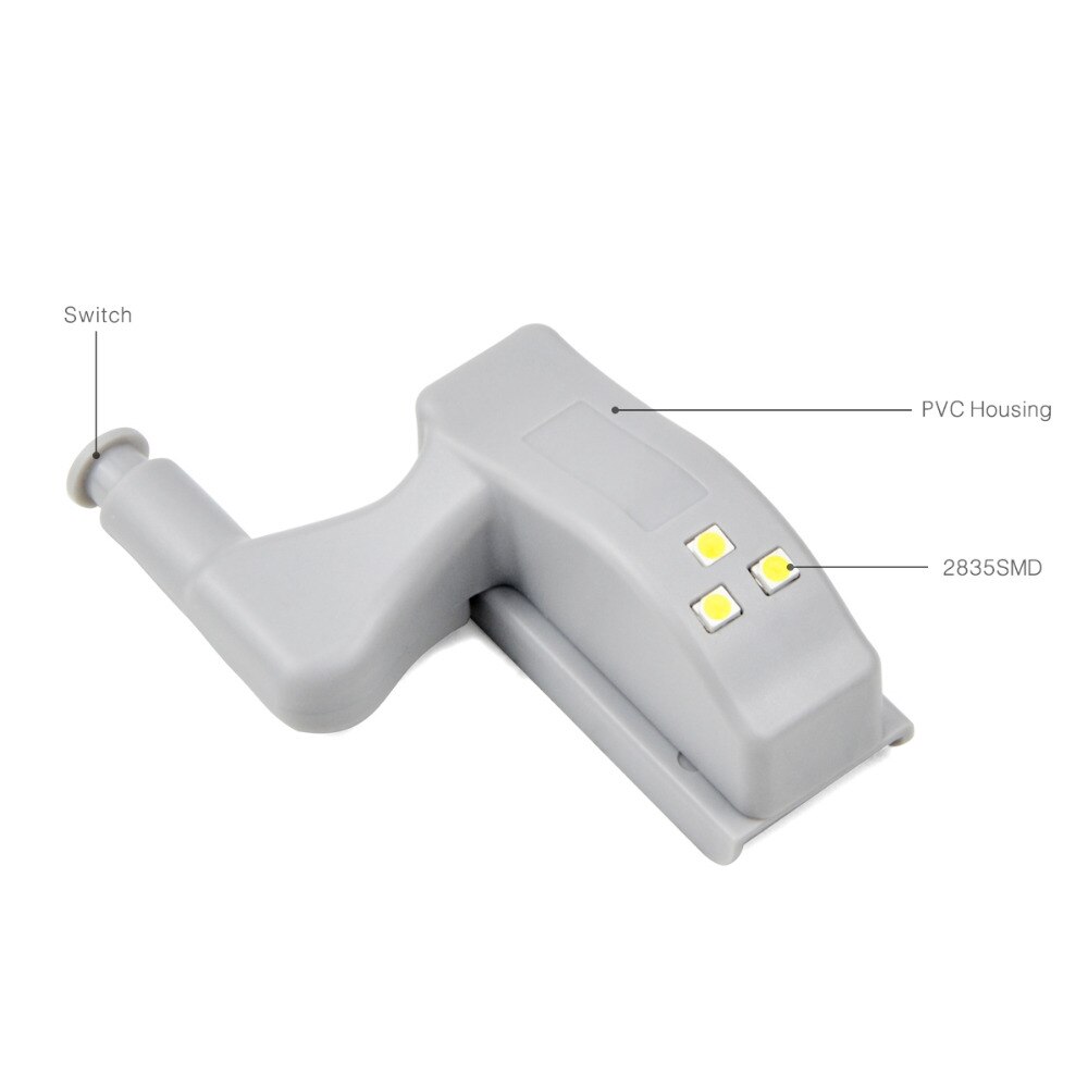Universal kjøkkenlys led under skap lys garderobeskap skap innvendige hengsler lys auto på av sensor led lys