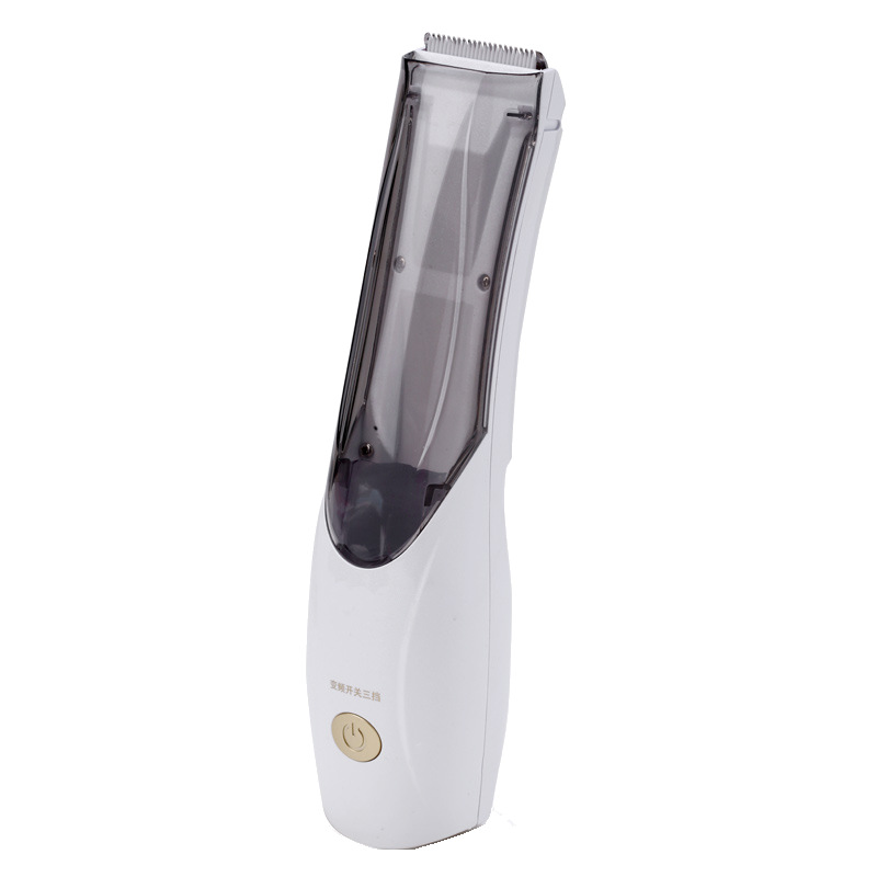 Máquina de cortar cabelo portátil a vácuo para animais de estimação, interruptor de 3 velocidades, recarregável, removedor de pelos de cães, pelos de cães e gatos, tesoura elétrica: Preto
