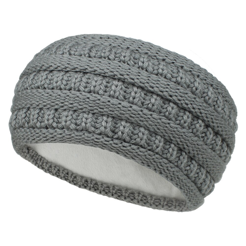 Winter ear Warmer Headbands Turban Handmade fleece Plus Velvet Hairband Headwrap Stretch Women Headwear Accessories
