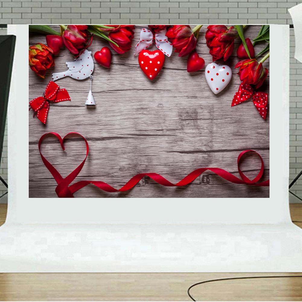 Rose Love Heart Photography Background Wedding Backdrop for Valentines Day