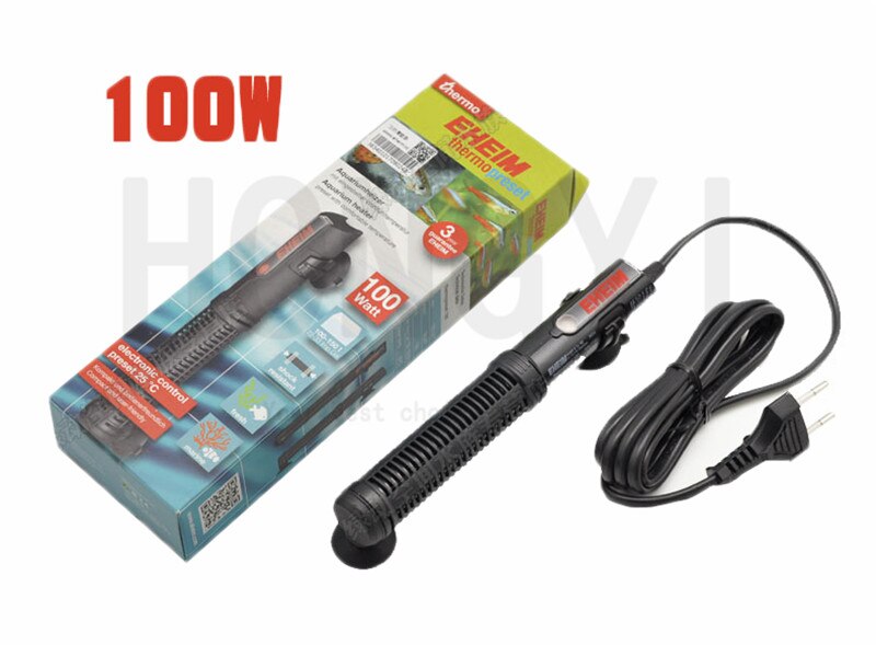 1 stk eheim akvarium varmestenger termostat pinne temperatur eksplosjonssikker akvarium 50w 100w 150w 200w: 100w / Oss adapter