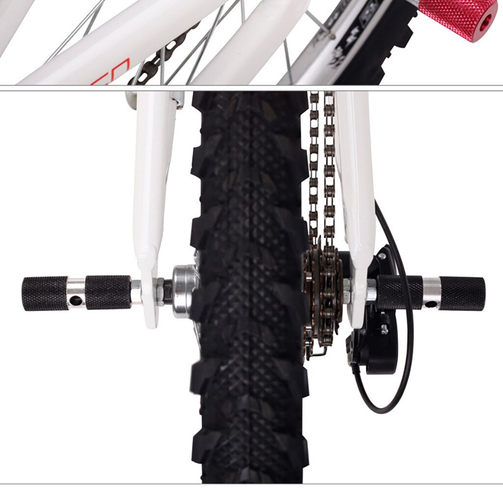 2 uds de aleación de aluminio de ciclismo bicicleta pedales bicicleta eje de pedales pie resto clavijas Anti-deslizamiento trasero pies pedales para BMX de montaña en STOCK