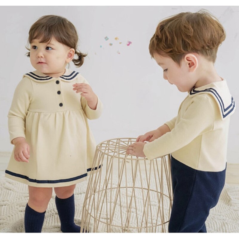 Autunno nuovi vestiti gemelli per neonati e ragazze