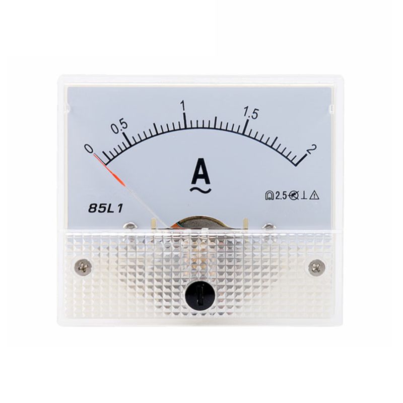 1pc 85L1 AC Panel Meter Analog Panel Ammeter Dial Current Gauge Pointer Ammeter