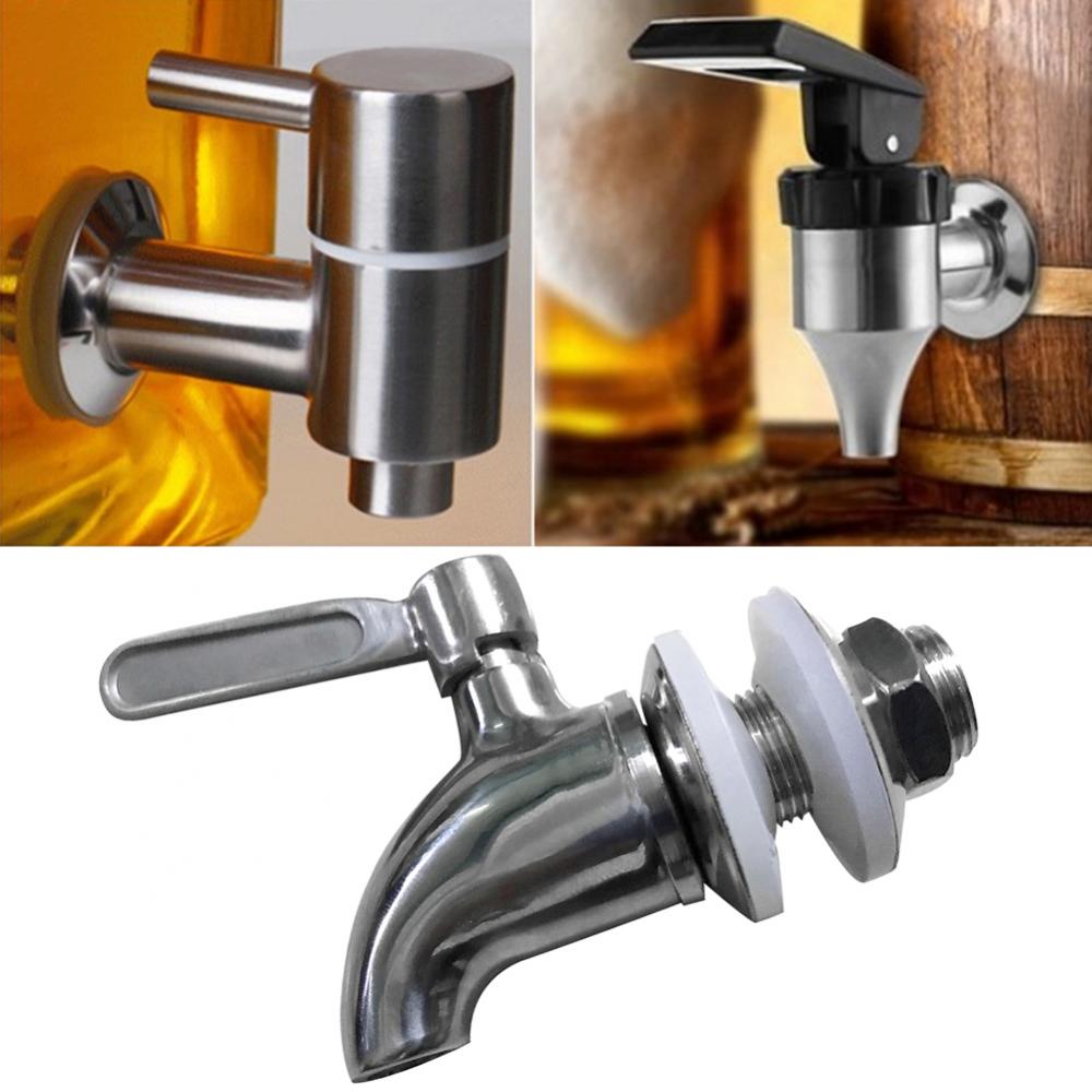 Stainless Steel Beverage Dispenser Faucet High Temperature Resistance Easy to Use Durable Water Wine Barrel Dispenser Faucet