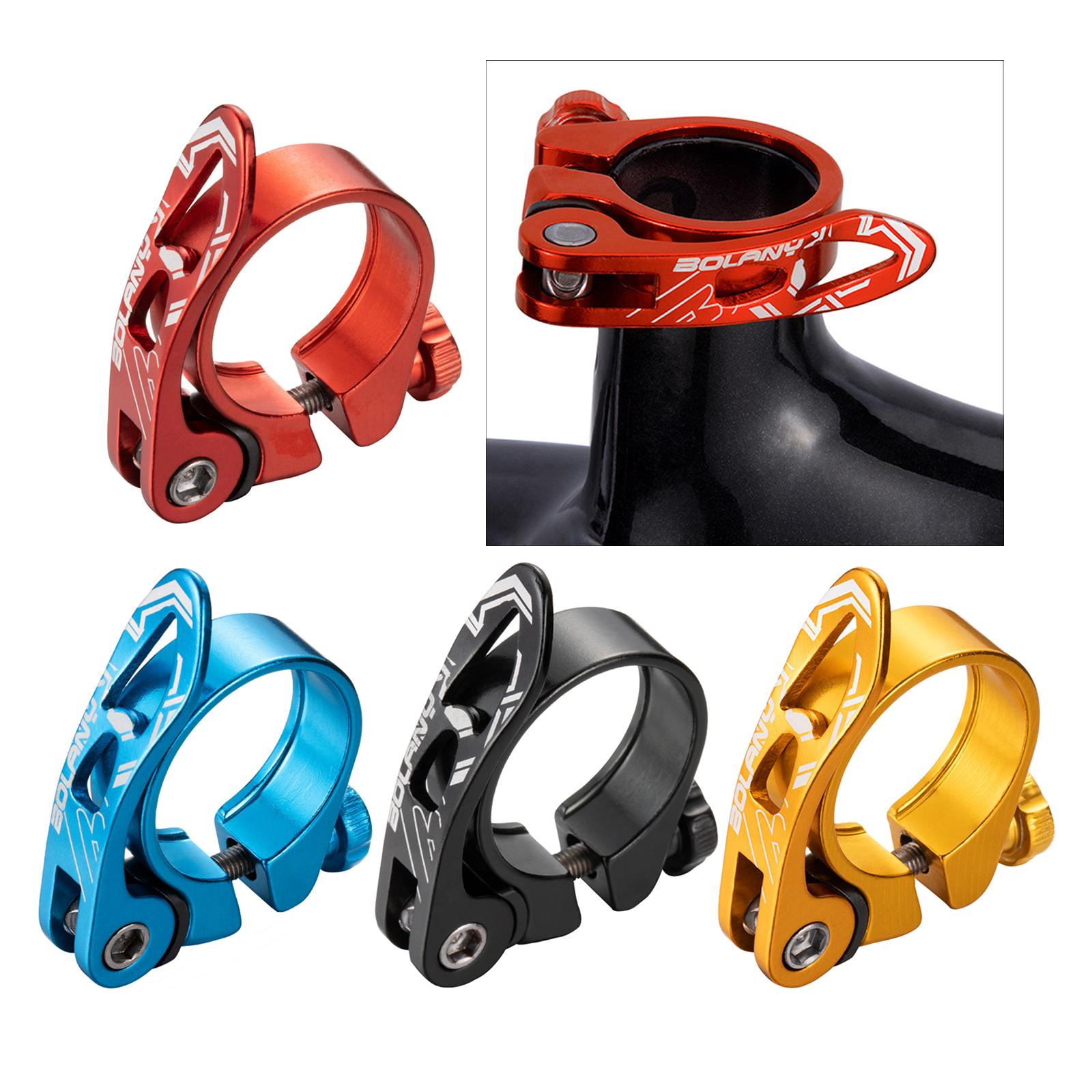 Pince de tige de selle de vélo, anodisée, pour pièces de vélo de route et de montagne