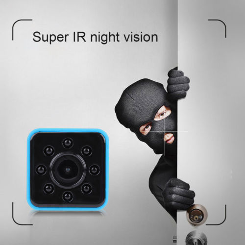 SQ23 Mini Camera HD Micro Camera Night Vision MonitorDVR DV+WIFI 1080P Recorder Blue