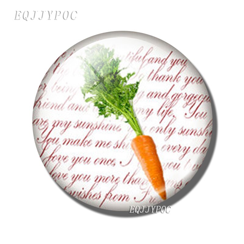 Fruit En Groente Koelkast Sticker Magnetische Avocado Perzik Tomaat Aardbei Orange Magneet Baby Onderwijs Home Decor: carrot