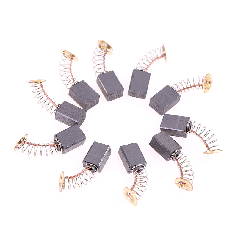 Cepillos de carbono para amoladora angular, herramienta eléctrica, pieza de repuesto para Motor eléctrico, 10 piezas, 6x9x14mm