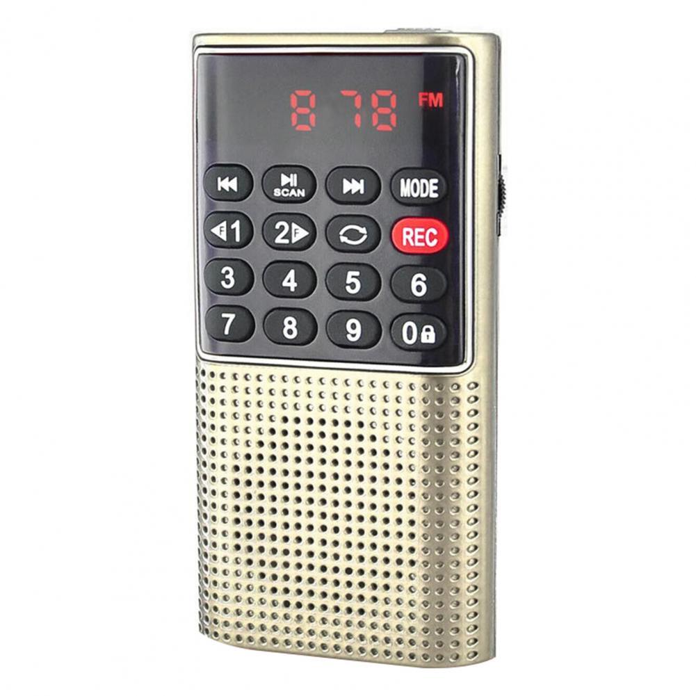 L 328 FM Radio Multifunctional Rechargeable Portable USB TF MP3 Handheld Speaker for Outdoor радиоприёмник: black