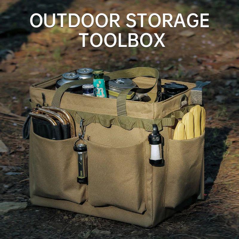 Outdoor Multifunctional Tool Storage Box, Camping Bag, Large Capacity Carrying Bag, Picnic Bag, Handbag Storage Box