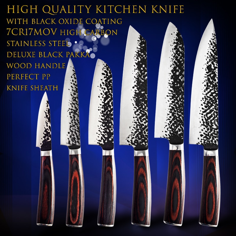 1806D Utility chef knife 8'' kitchen Knives-Set Sharp Cleaver kitchen tools Santoku Damascus Bread Knives Gif