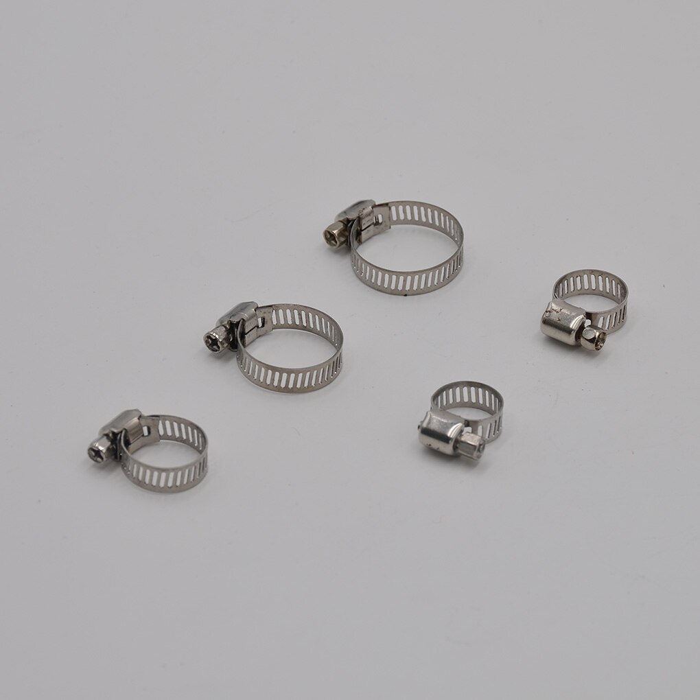 50PCS/Set Multi Size Stainless Steel Hoop Clamp Hose Clamp Automotive Pipes Clip Fixed Tool