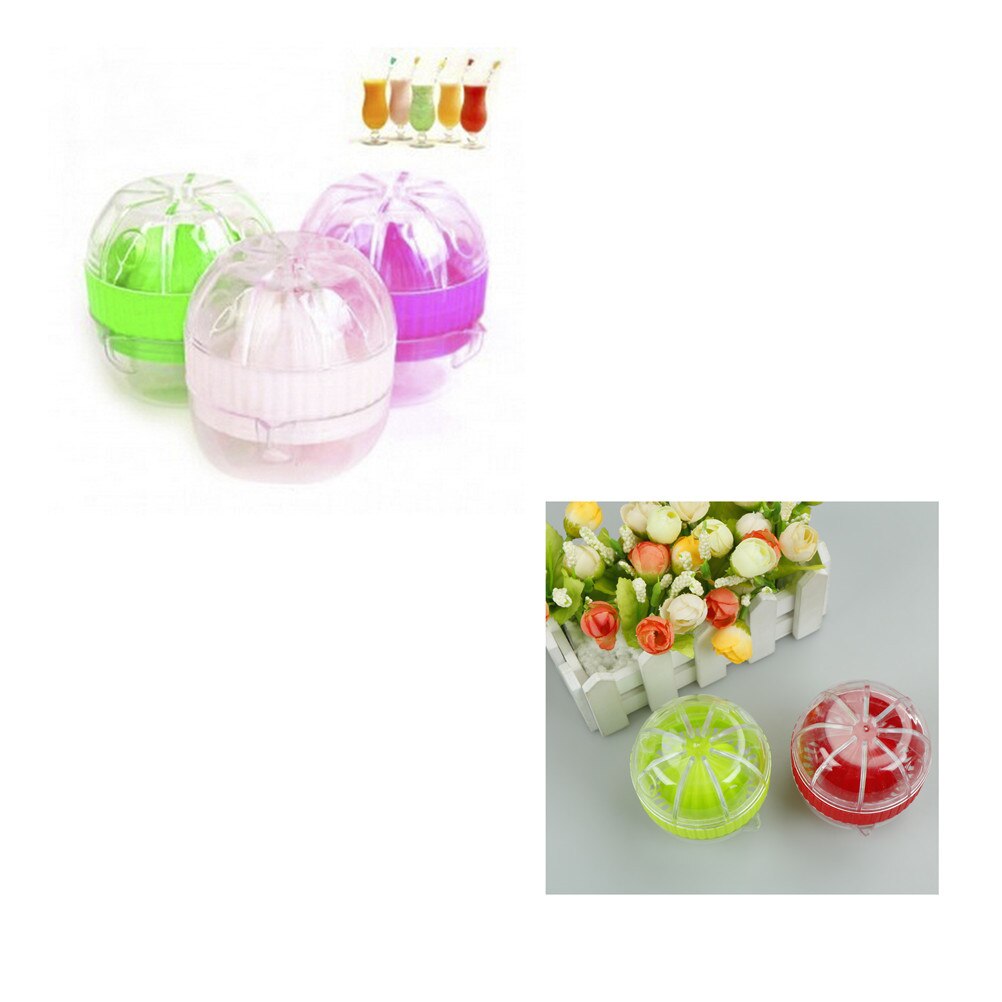 Mini handmatige citruspers sinaasappel plastic pers citroen fruitpers sap