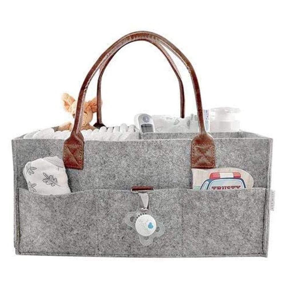 Baby Windel Caddie Tragbare Organizer Tasche Faltbare Fühlte Fächer Halfter Für Ändern Tisch Und Auto Kindergarten Wesentliche murmeln
