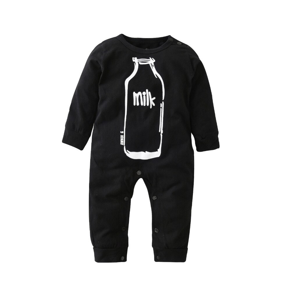 black baby rompers baby boy clothes long sleeve newborn cotton baby girl clothing infant jumpsuit