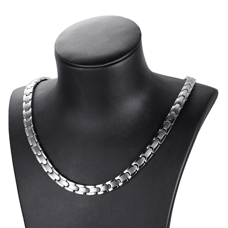 Rainso damer magt halskæder trendy magnetisk kæde & link halskæde kvinder titanium smykker krave trendy kæde: Halskæde