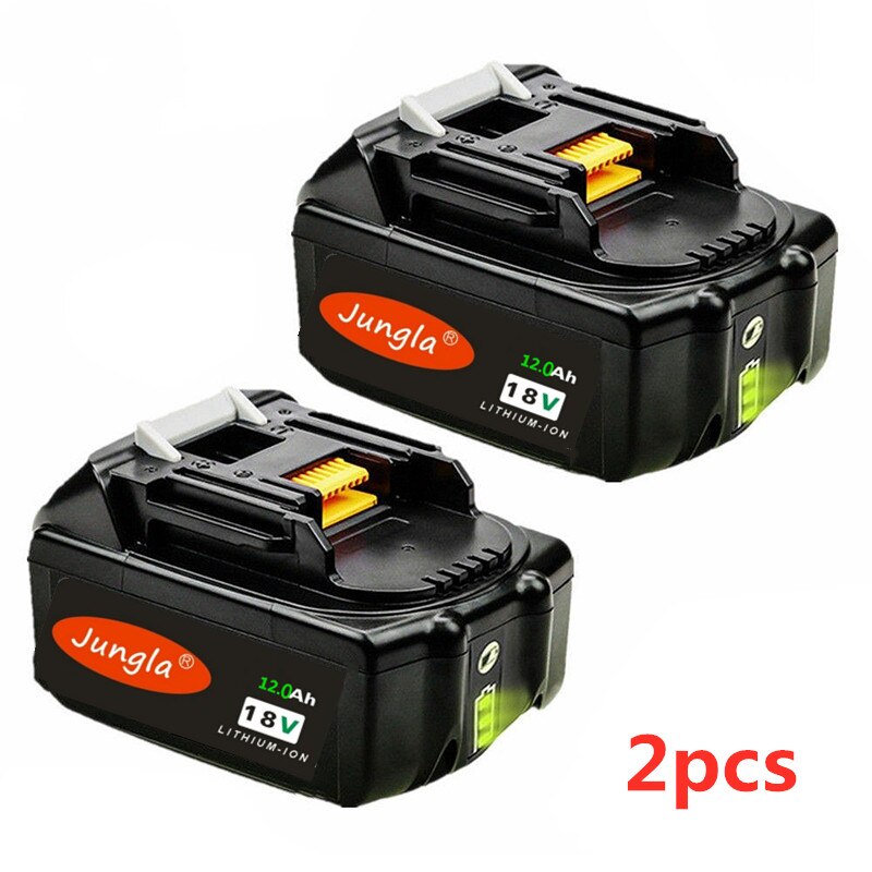 18V 18.0Ah Rechargeable Battery18000mAh Li-Ion Battery Replacement Power Tool Battery for MAKITA BL1880 BL1860 BL1830+3A Charger: White