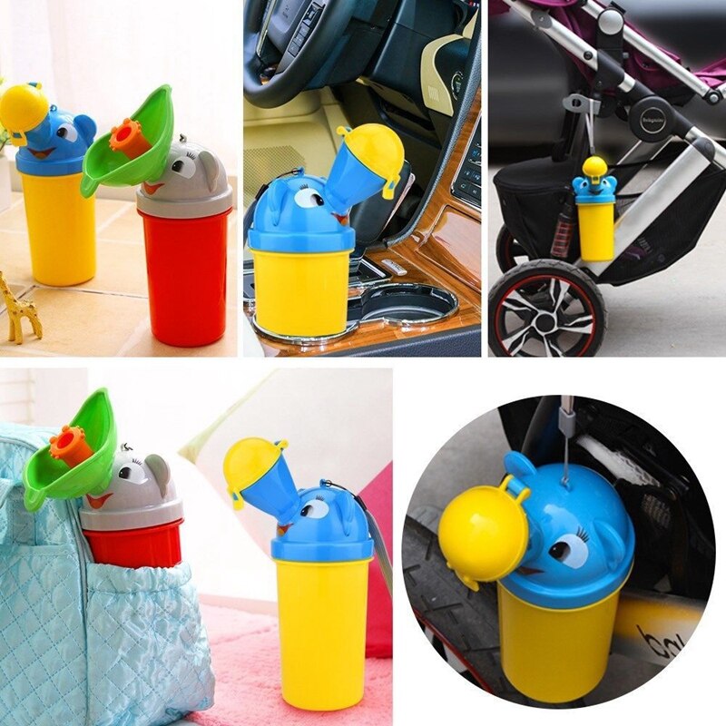 Portable Potty Training Urinal Emergency Toilet for Baby Boys and Girls,Yellow,Red,2 Pack