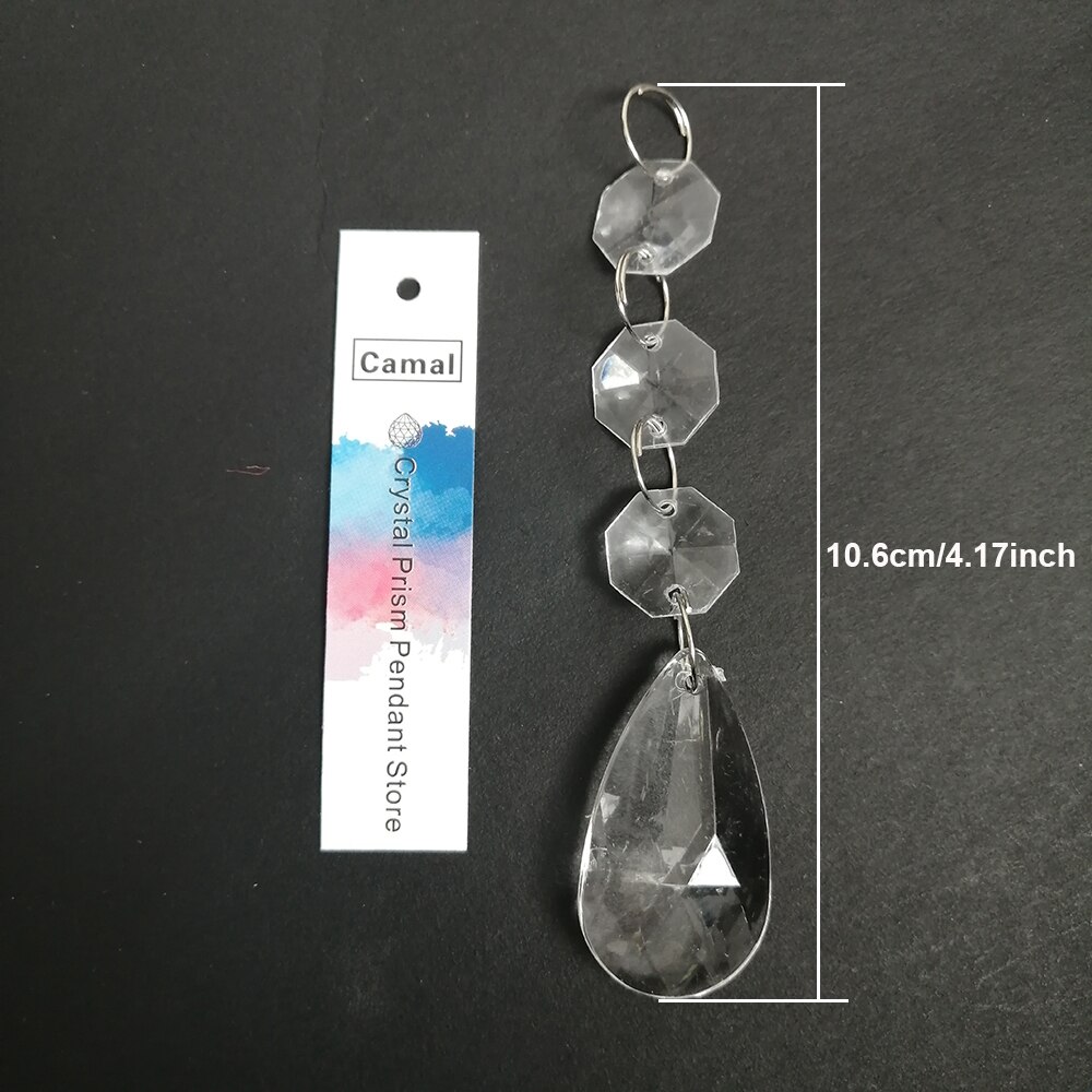Camal 10 stücke Acryl Kristall Perlen Anhänger Girlande Kronleuchter Hängen Party Hochzeit Dekoration Tische Mittelstücke Vorhang DIY: B