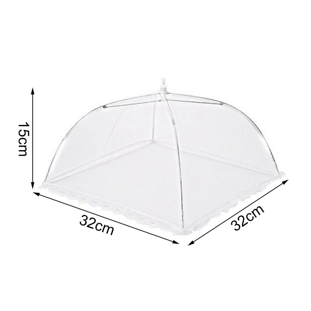 Foldable Table Food Cover Umbrella Style Pop-Up Mesh Screen Food Cover Tent Reusable Picnic Food Covers Anti Fly Mosquito