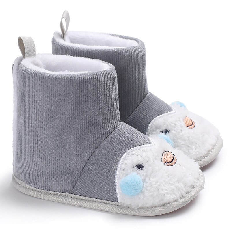 Baby Meisjes Zachte Lederen Booties Winter Sneeuwlaarzen Waterdicht