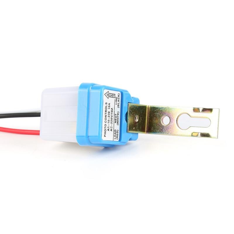 220V 10A Auto On Off Street Light Control Sensor Switches Automatic Home Garden Sensor Switch