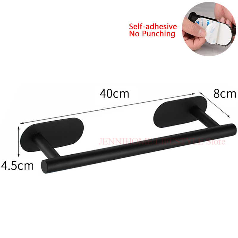 Lijm Wc Papierrolhouder Organizer Wall Mount Zwart Opslag Stand Keuken Badkamer Tissue Handdoek Dispenser Roestvrij: Clear