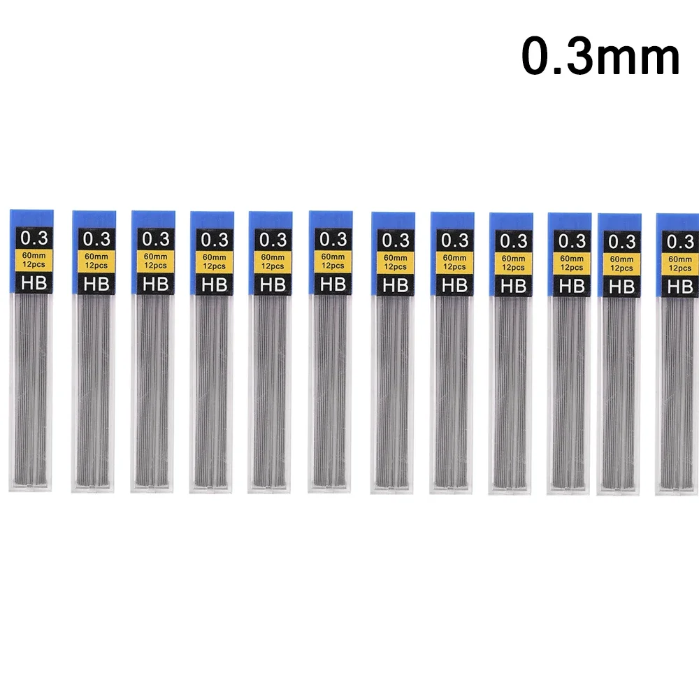 Mechanical Pencil Lead 0.3 0.5 0.7 0.9 1.3 2.0 HB Refill Leads for Plastic Metal Press Automatic Pencil Write Painting Supplies