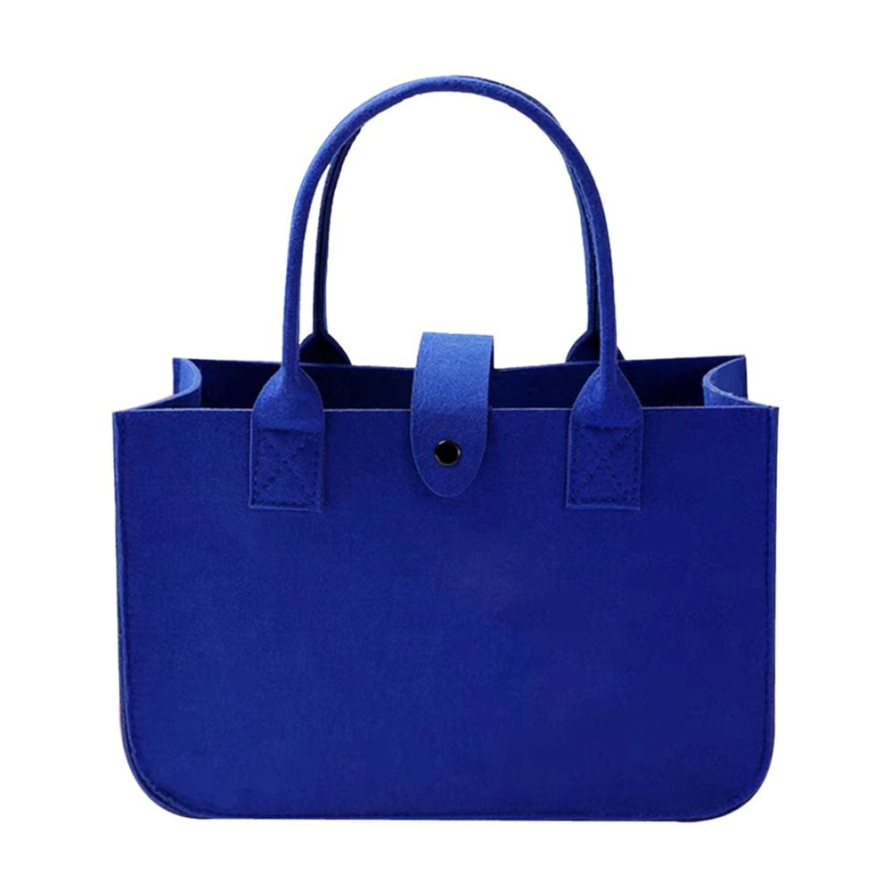 Large Capacity Felt Shoulder Bag Portable Storage Organizer Felt Messenger Bag Toy Sundries Crossbody Handbag Women: SKY BLUE