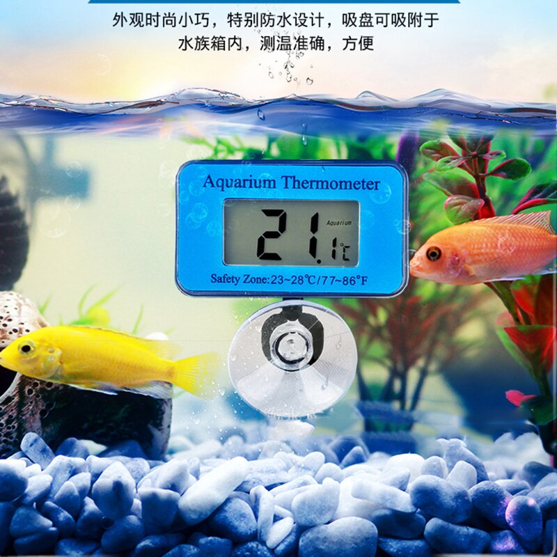 -50 ~ + 70 Waterdichte Lcd Digital Fish Tank Aquarium Thermometer Dompelpompen Water Temperatuur Meter Temperatuurregeling