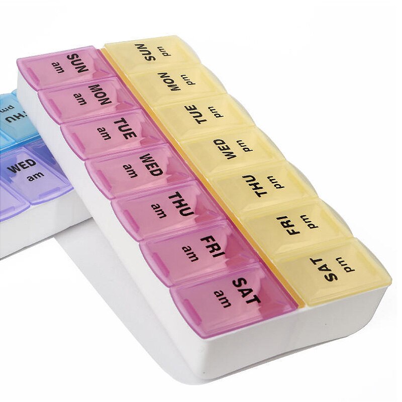 7 Dagen Wekelijkse Pillendoosje Case Tablet Geneeskunde Box Houder Organizer Pill Dispenser Splitters Reizen Divider Draagbare