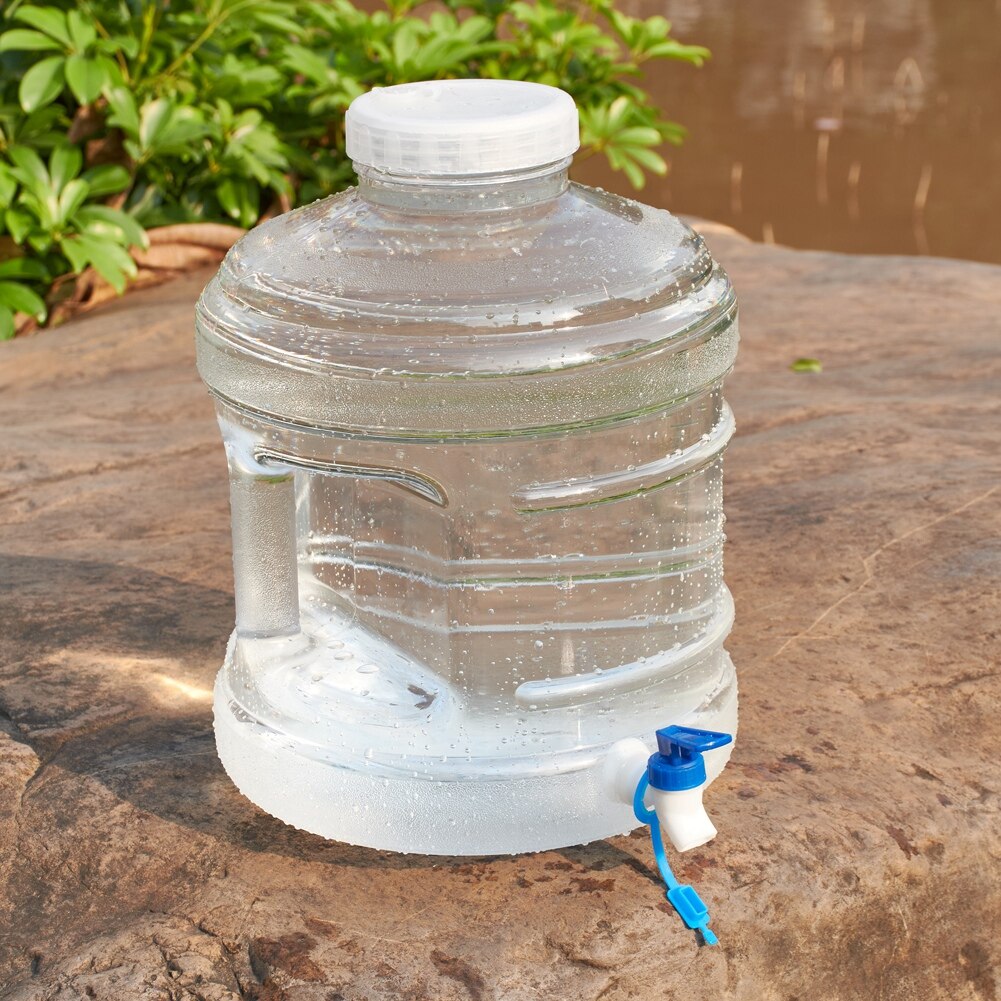 15L Litre Portable Water Container Jerry Can with Tap for Camping Picnic Water Storage Bottle Food Grade PC