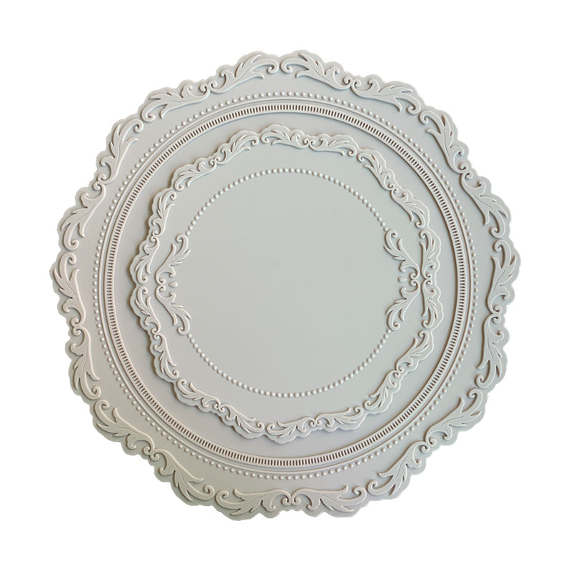 Almohadilla aislante resistente a altas temperaturas, tapete de silicona resistente al calor para mesa de comedor, tapete grueso para el hogar, tapete para tazas, cuenco y plato