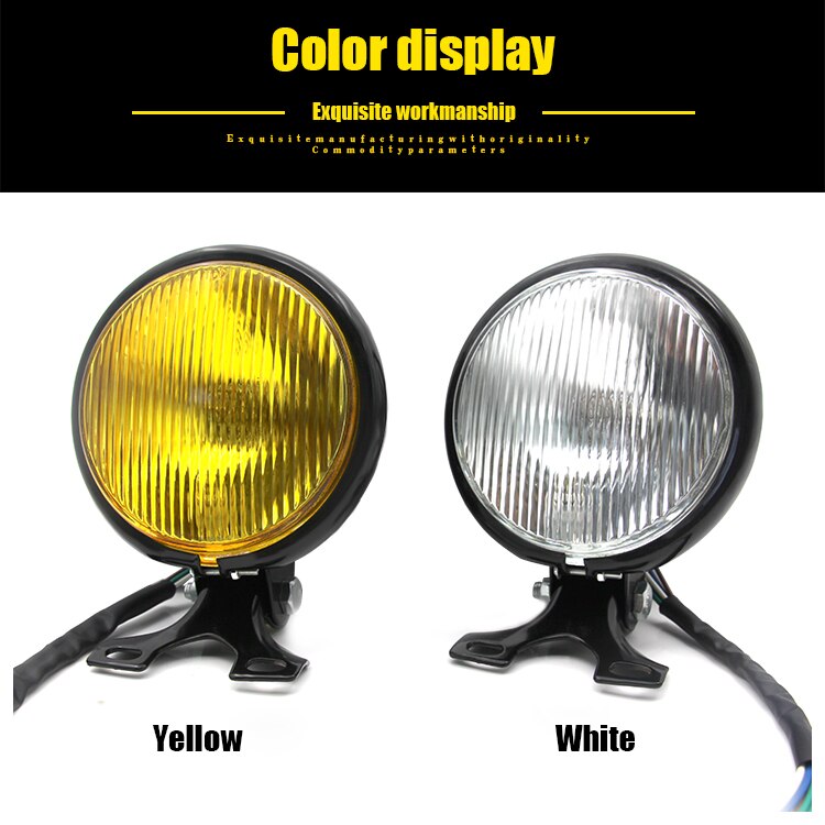 Universal 5'' Retro Motorcycle Headlight For CG125 GN125 For Harley For Honda Refit Car lights Headlamp Motorbike Accessories