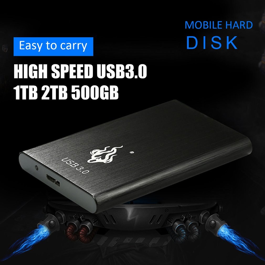 USB 3.0 2TB 1TB External Hard Drive Disk HDD 2.5'' Fit For PC Windows Portable 500GB 1TB 2TB Mobile Drive