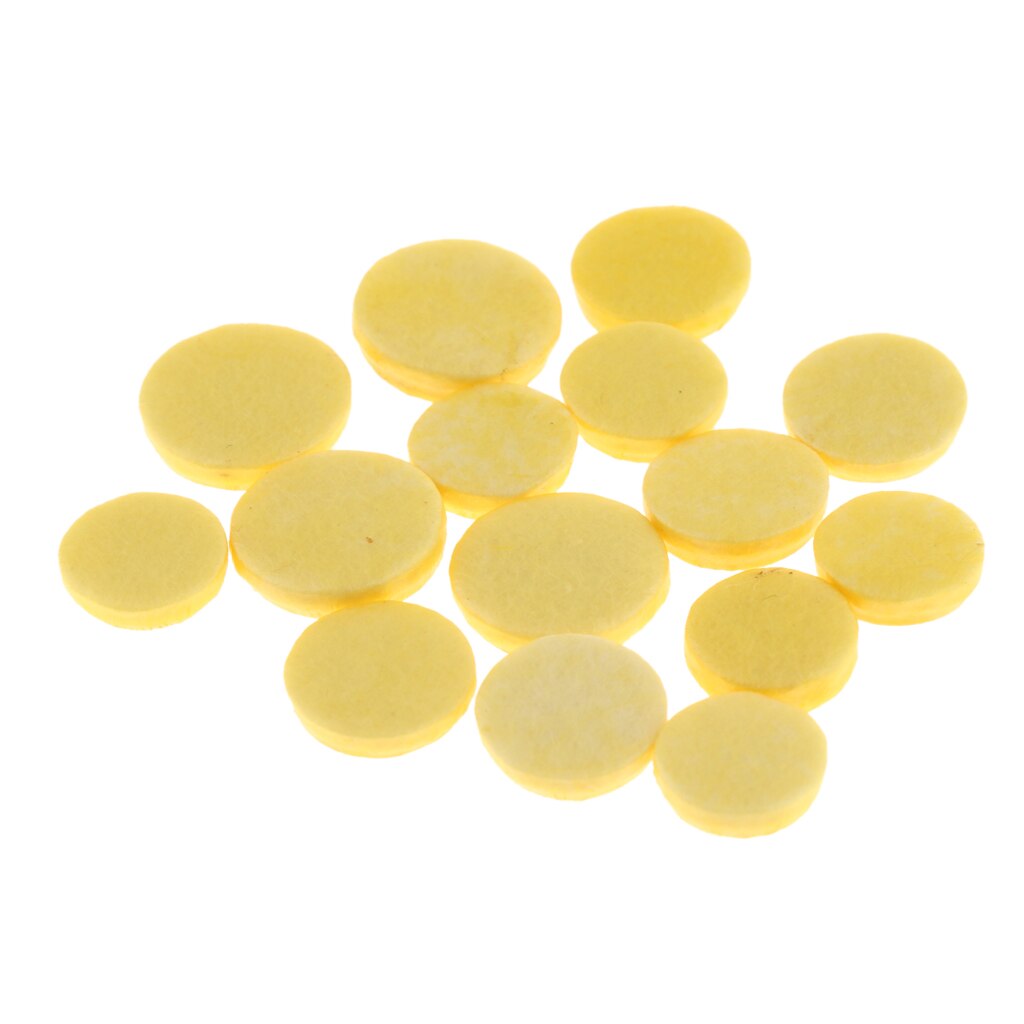 1 Set Yellow Piccolo Pads Mats DIY Woodwind Instrument Parts