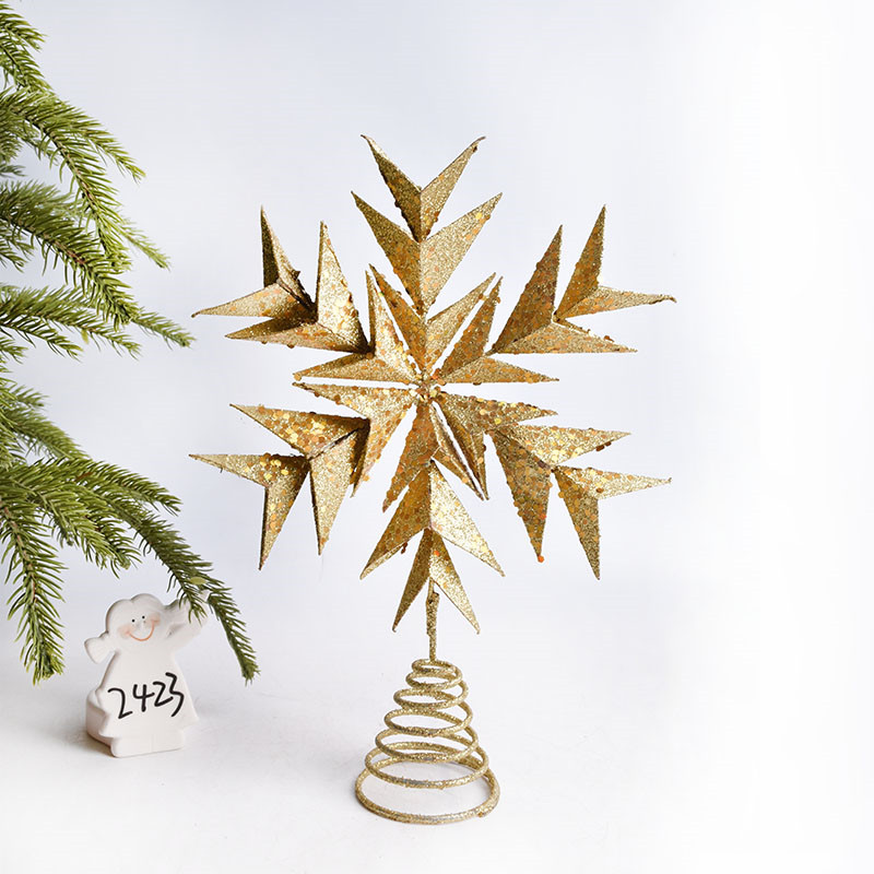 Christmas Decorations Scene Layout Christmas Tree Dress Up Tree Top Star Ornaments Christmas Tree Tree Top Star Ornaments M3353